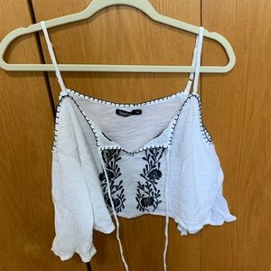 Boohoo bohemian crop